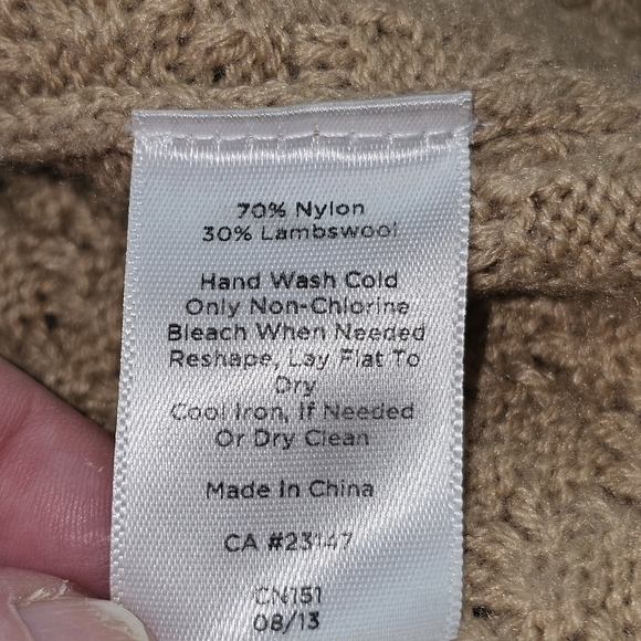 Talbots Texture Knit Lambswool Open Front Cardigan in P - Picture 6 of 6